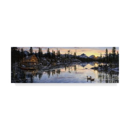 Jeff Tift 'Evening Sunset' Canvas Art,8x24